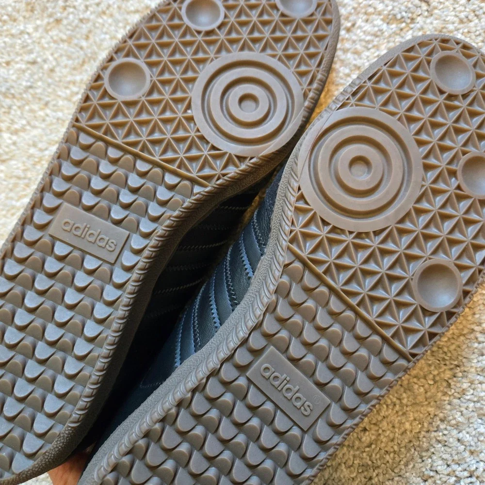 NWOT Adidas Samba OG Core Black Gum Sole Mens Sneakers Size 14 Leather Low Top